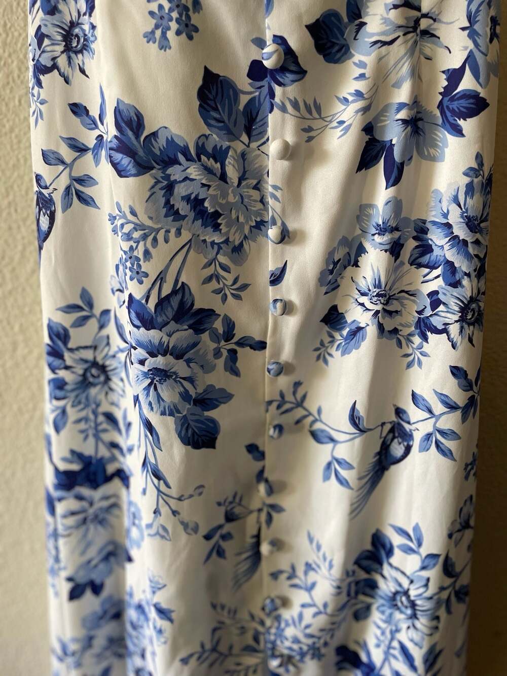 Club L London Blue Floral Ruched Maxi Dress UK Size 8 - Picture 4 of 13